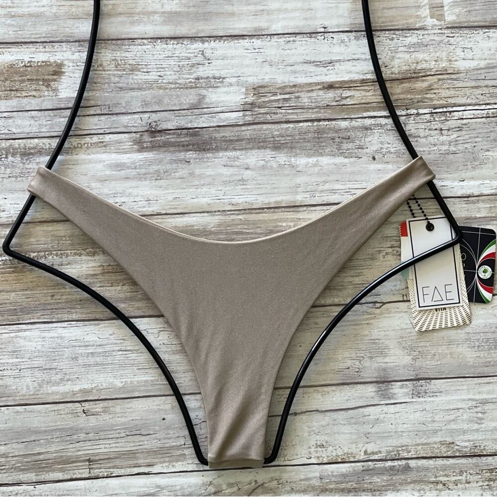 Fae Swim ZENITH Bikini Bottom - Toffee - G-String - High Cut - Minimal Coverage